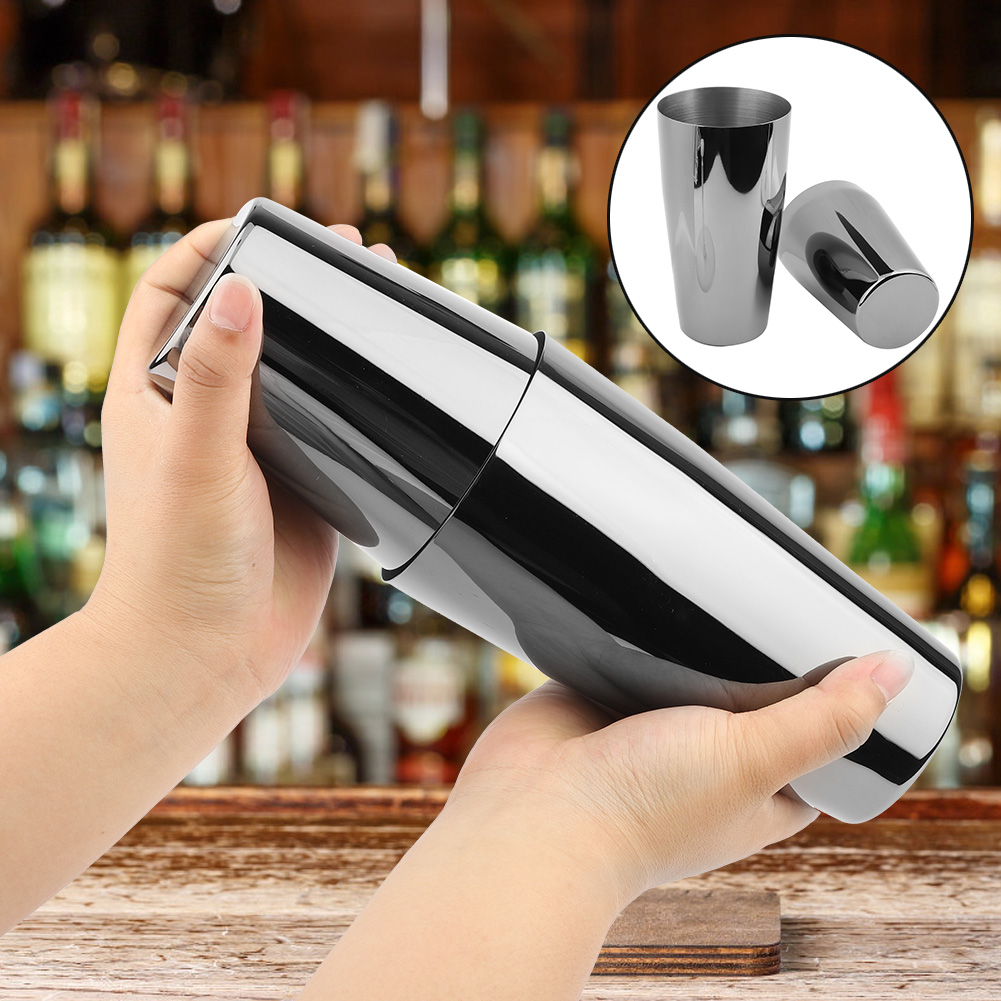 2-teiliger Boston Cocktailshaker Aus Edelstahl – Barzubehör Zum Mixen Von Getränken