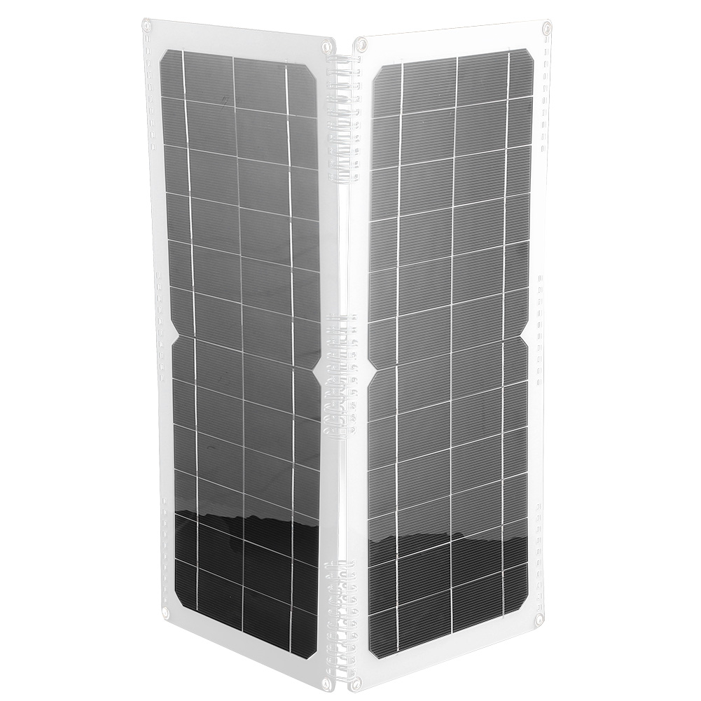 Tragbares 20w 12v Solarpanel, Faltbare Monokristalline Ladeplatine Für Outdoor-reisen Und Camping