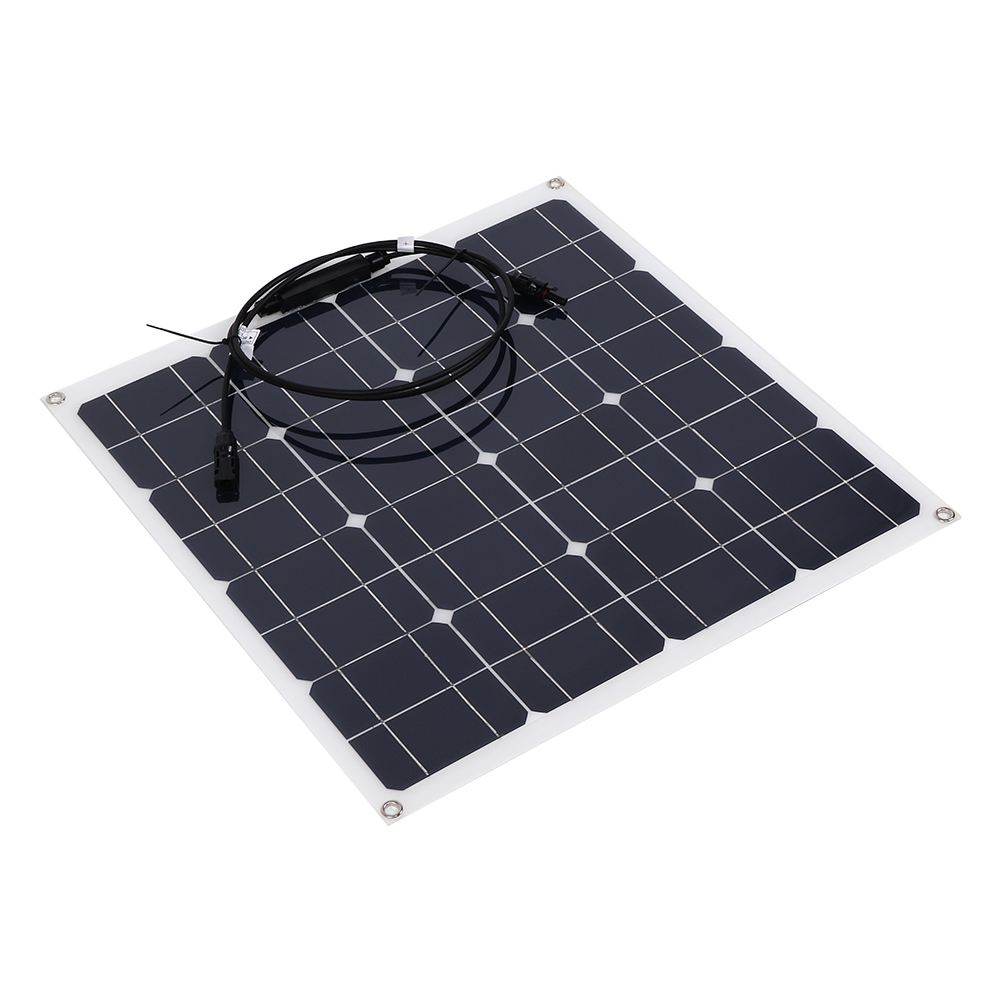 50w 12v Monokristallines Silizium-solarzellenpanel Für Den Außenbereich Zum Aufladen Von Handyakkus