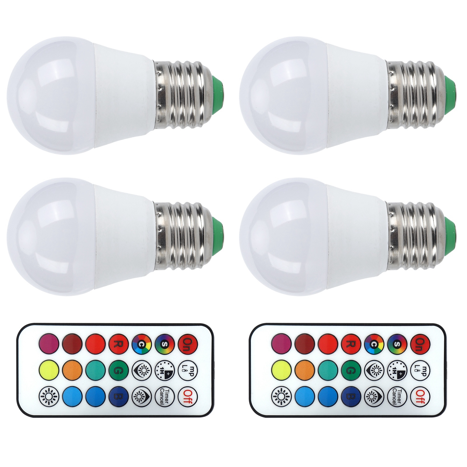 45w Led Rgb-lampe, Farbig Veränderbar, Ferngesteuert, Für Schlafzimmer, Treppenhaus, Bar, 85v265v (rgb Warmweiß 3000k E27 Lampenfassung)
