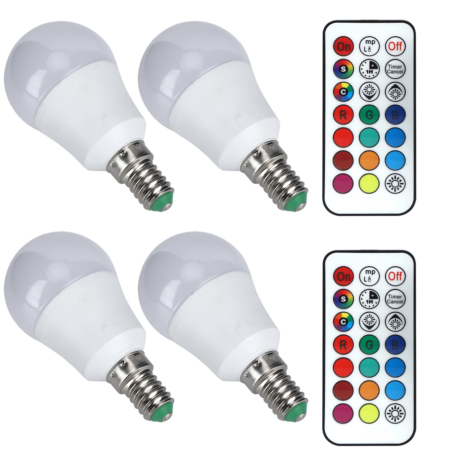 45w Led Rgb-lampe, Farblich Veränderbare Fernbedienung, Lampe Für Schlafzimmer, Treppenhaus, Bar, 85v265v (rgb Warmweiß 3000k E14 Lampenfassung)
