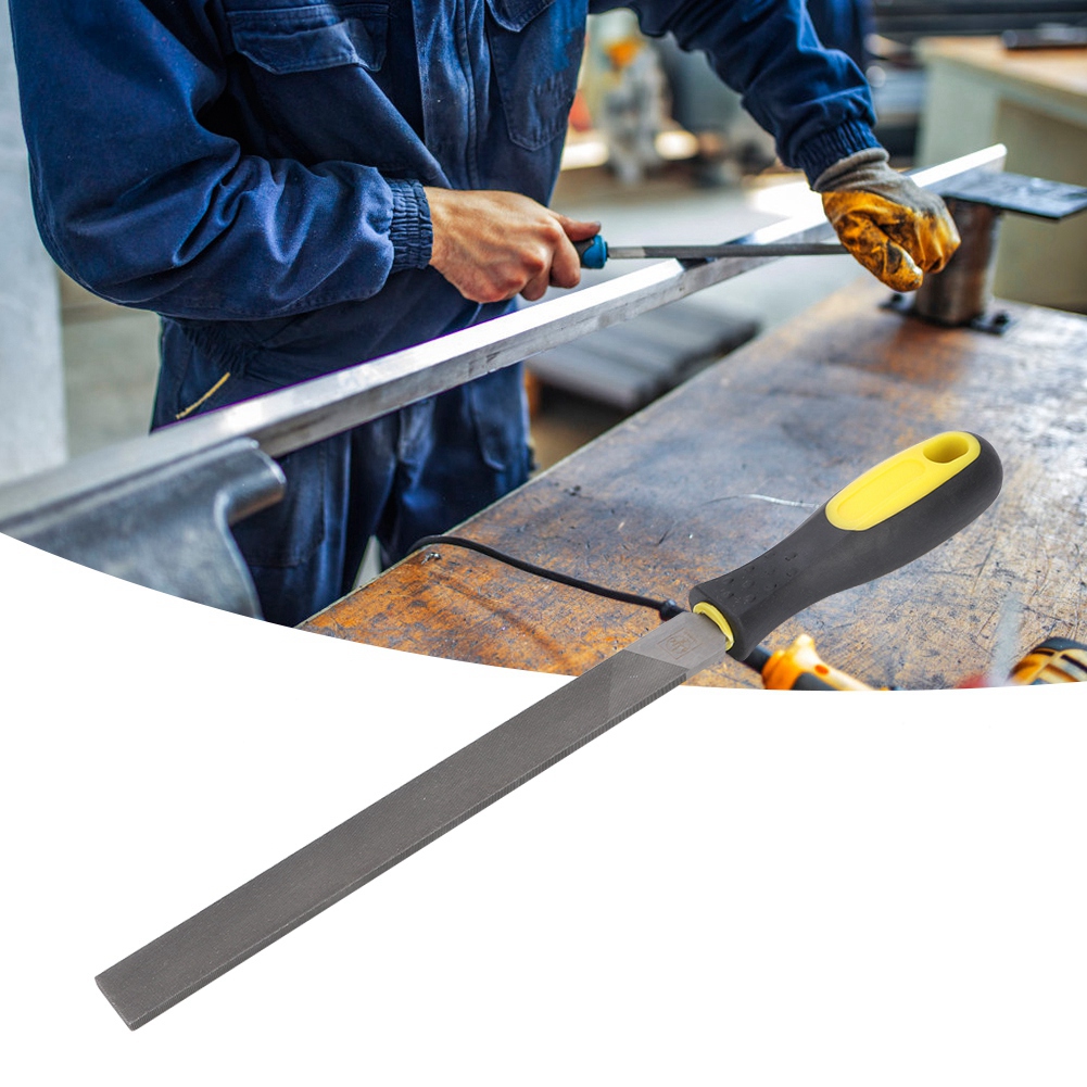 8-zoll-flachstahlfeile Mit Griff Zum Schärfen Und Formen Von Metall, Feinzahnfeile