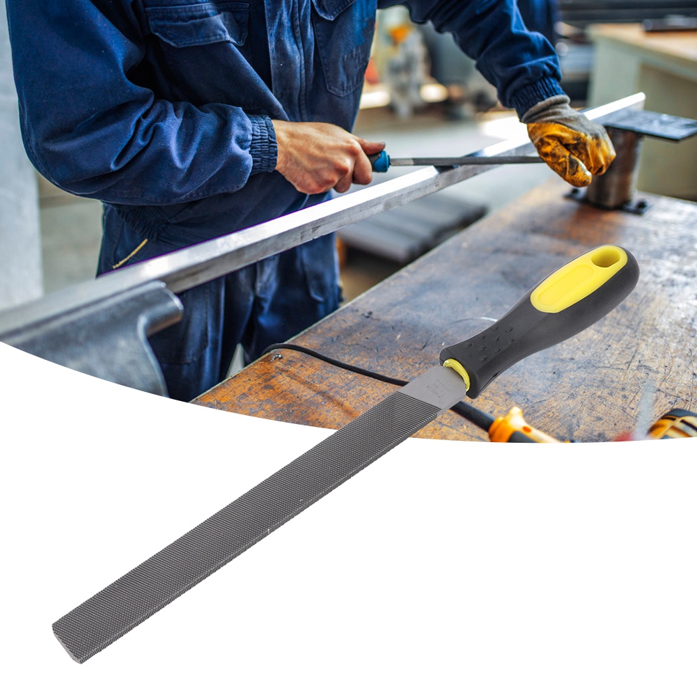 8-zoll-flachstahlfeile Mit Griff Zum Schärfen Und Formen Von Metall, Grobzahnig