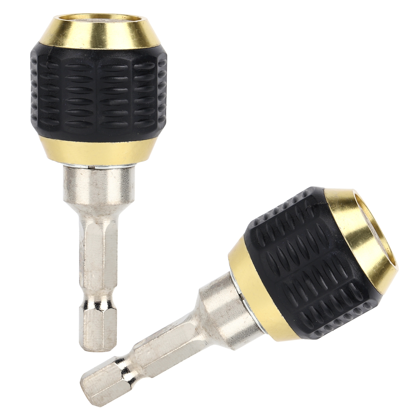 2 Stück 60-mm-bohrfutter-sechskantschraubendreher-schlagschrauber-adapter 1/4-zoll-sechskantschaft-bohrer-bit-werkzeug
