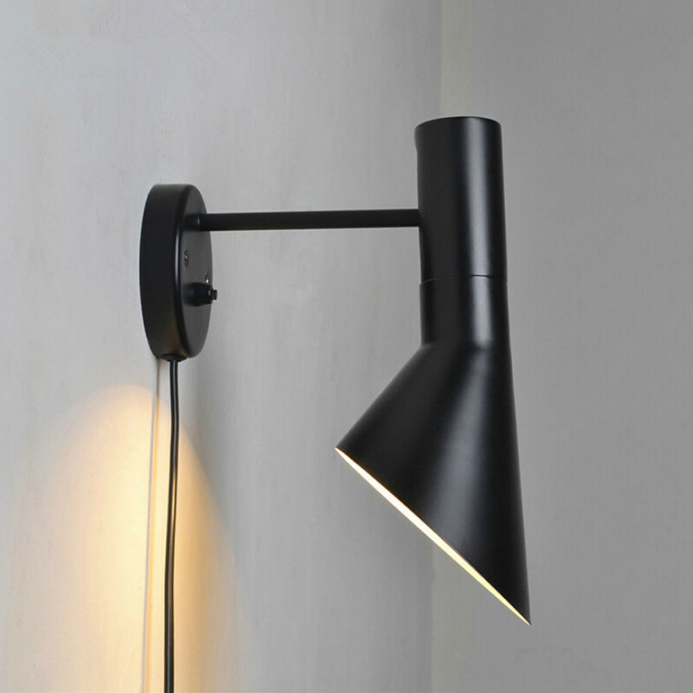 E27 Simply Modern Nachttischlampe, Wandleuchte Mit Verstellbarem Kopf, Geeignet Für Café, Flur, Schlafzimmer, 85v-265v