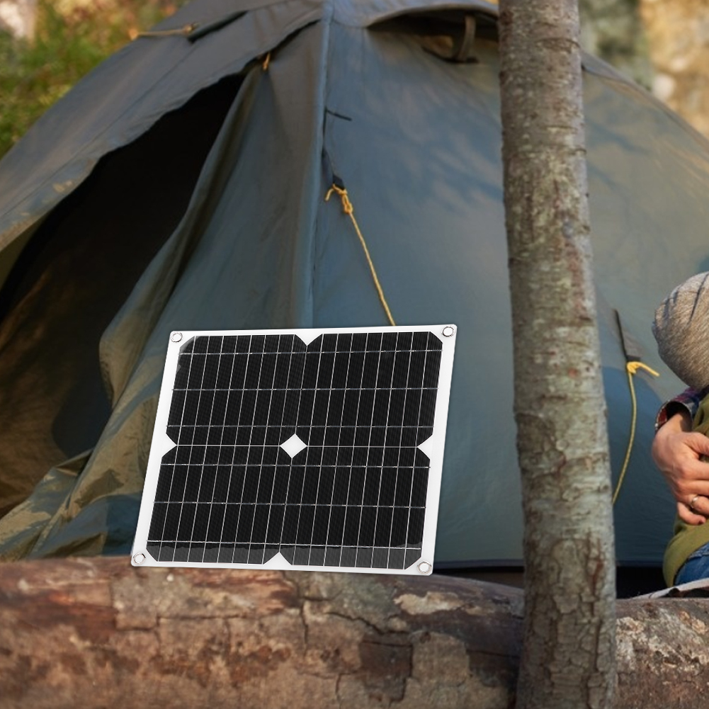25w 5v Halbflexibles Solarpanel-ladegerät Für Mobiltelefone, Geeignet Für Outdoor-reisen Und Camping