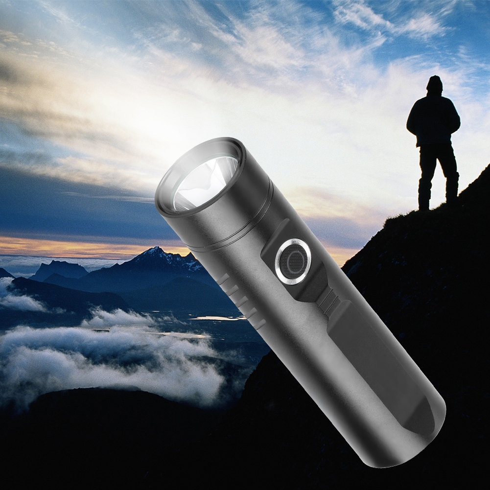 Led-mini-taschenlampe, Wasserdicht, Campinglampe, Starkes Licht, Usb-aufladbar Für Outdoor-aktivitäten