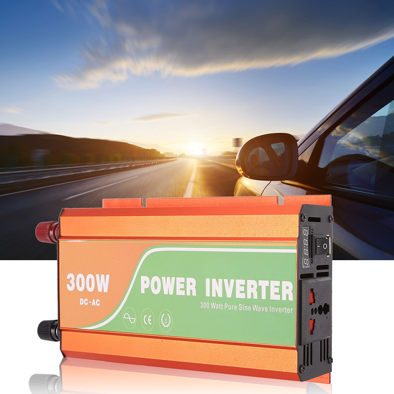 300-w-auto-solar-wechselrichter, Hochfrequenz-sinus-wechselrichter, Ausgangsspannung 220 V/24 V
