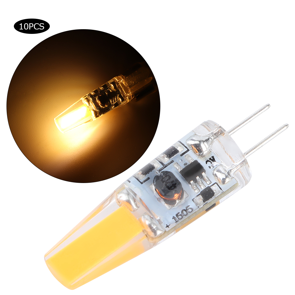 10 Stück Mini-g4-silikon-led-glühbirnen Für Den Haushalt, 1,5 W, 12 V Ac, Für Auto-, Schrank- Und Hotelbeleuchtung