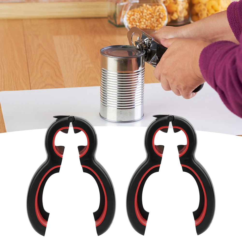 2er-pack 6-in-1 Dosenöffner, Einfacher Multifunktionaler Flaschenöffner, Küchenhelfer