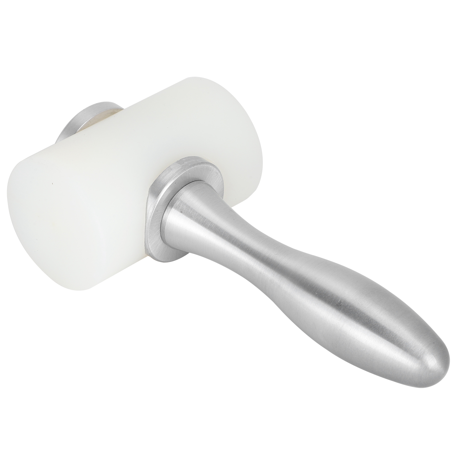 Lederhandwerkshammer Diy-handwerk Handgefertigte Nylon-schnitz-gravur-stanzwerkzeuge (aluminiumlegierungsgriff Doppelkopf Weiß)