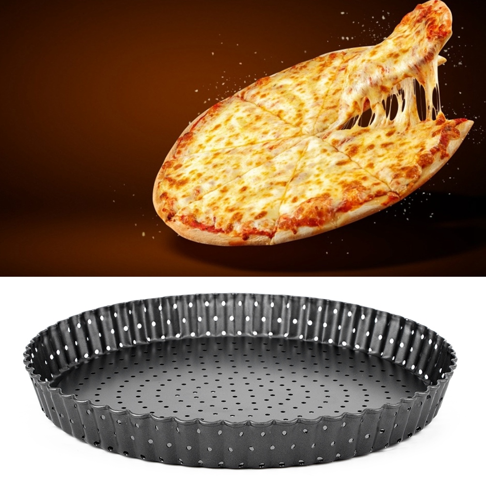 Haushalts-pizzaform Aus Dickem, Antihaftbeschichtetem Kohlenstoffstahl, Backblech, Küchenbackutensilien (l (9 Zoll))
