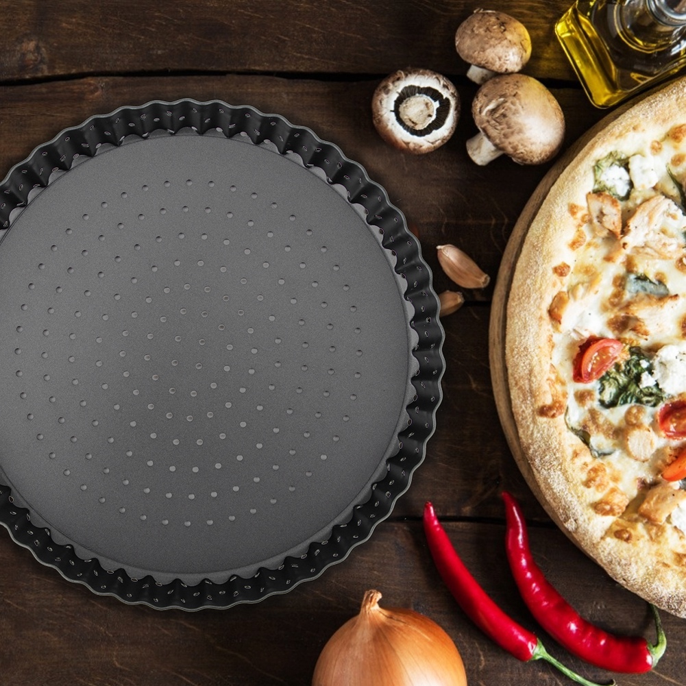 Haushalts-pizzaform Aus Dickem, Antihaftbeschichtetem Kohlenstoffstahl, Backblech, Küchenbackutensilien (m (8 Zoll))