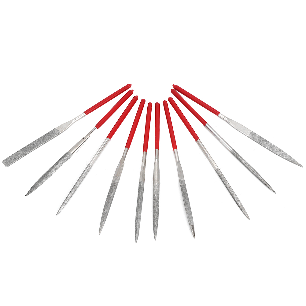 10-teiliges Set Mit Galvanisierungsfeilen, Handwerkzeuge Für Holz-, Metall-, Glas- Und Keramikbearbeitung, 5 X 180 Mm, 10 Stück