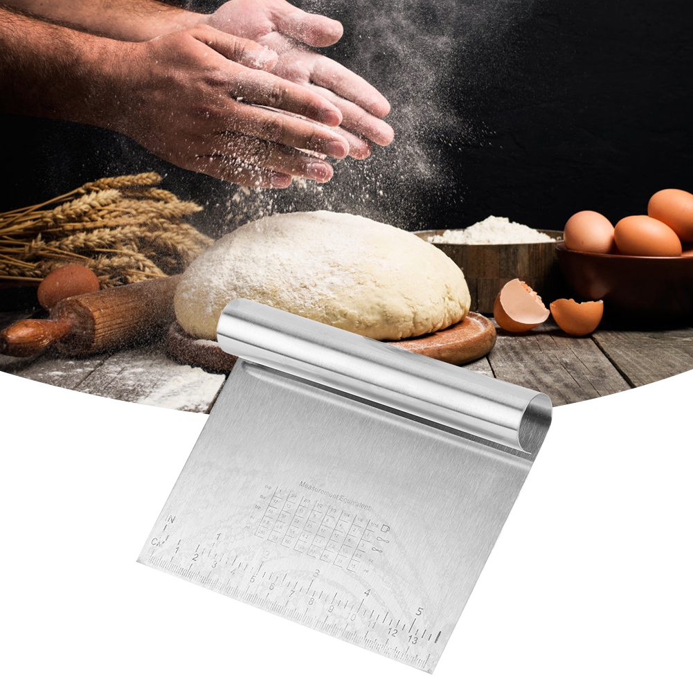 2-teiliges Küchenutensil Aus Edelstahl: Teigschaber, Teigschaber Und Backwerkzeug