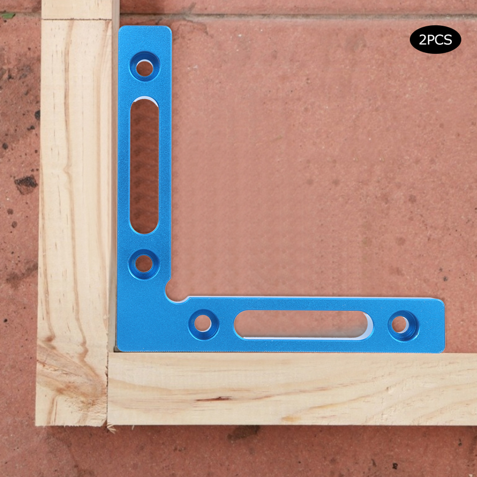 2er-set 90°-winkelklemmen Aus Aluminiumlegierung Für Schreinerarbeiten, Blau