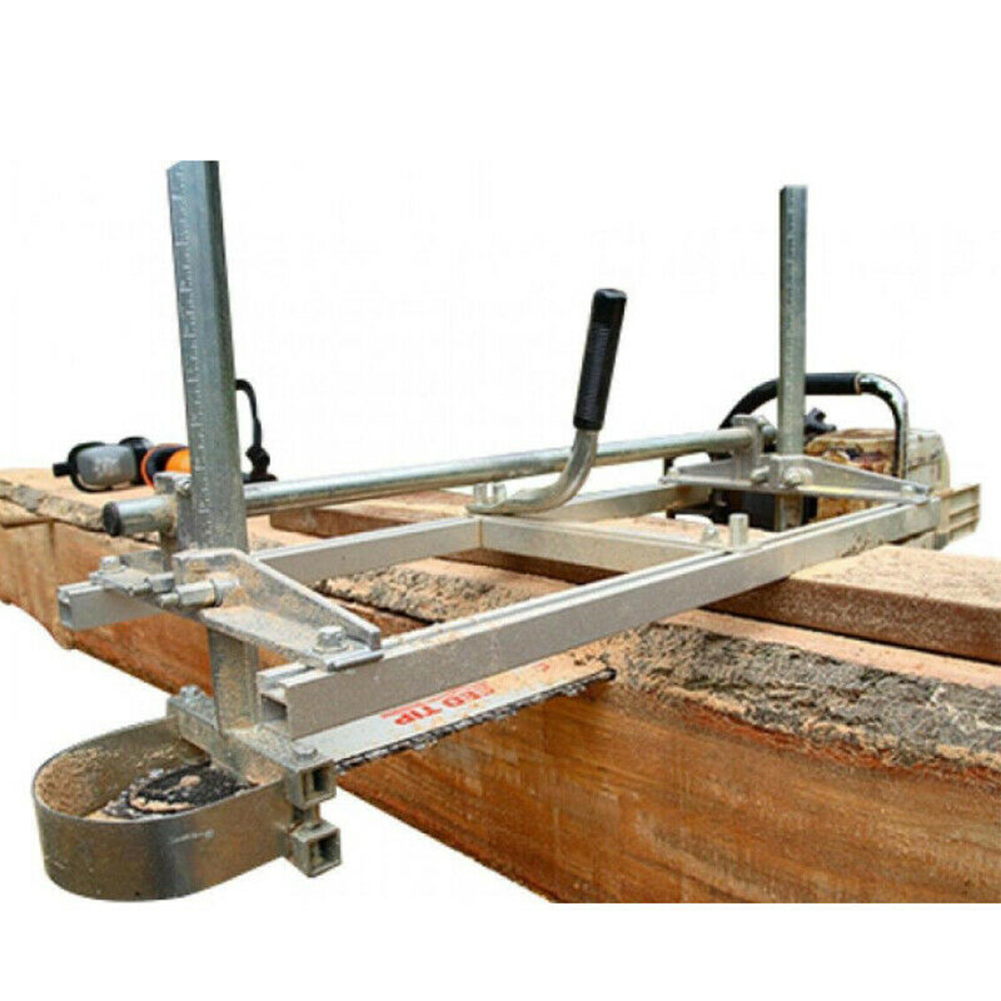 Tragbares Sägewerk Aus Aluminium-stahlplatte Zum Holzschneiden Für Kettensägen Mit 14-24 Zoll Schnittbreite