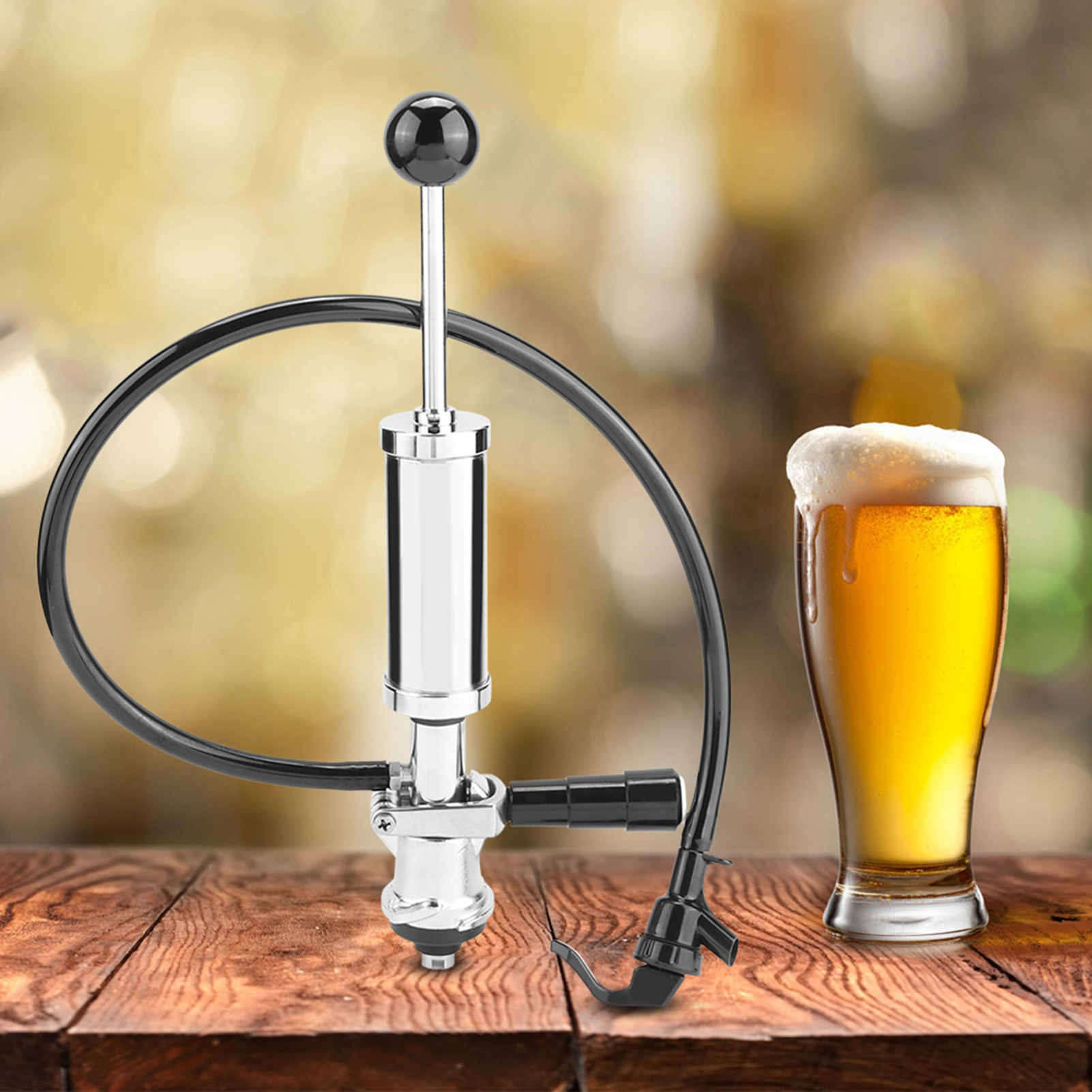 4-zoll-zapfhahn-picknick-partypumpe, Hochleistungs-bierfass-zapfpumpe Mit Druckknopf(en)