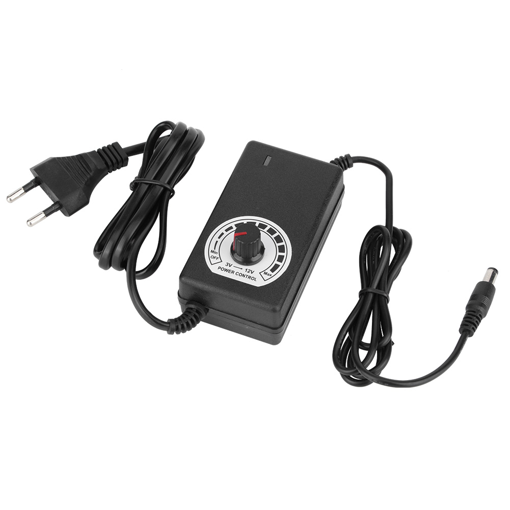 3-12v 3a Spannungsregler-netzteil Mit Dimmfunktion, Gleichstromregler-adapter Für Led-leuchten, 100-240v, Eu-stecker