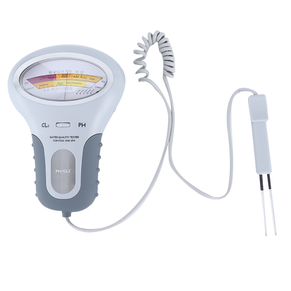 Tragbares 2-in-1-wasserqualitätsmessgerät Für Ph-wert, Cl2 Und Chlor Für Schwimmbäder, Spas Und Whirlpools