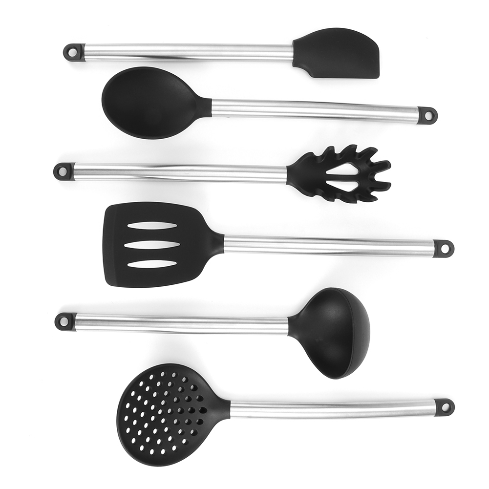 6-teiliges Silikon-löffel- Und Spatelset, Antihaftbeschichtet, Back- Und Kochutensilien, Küchenzubehör