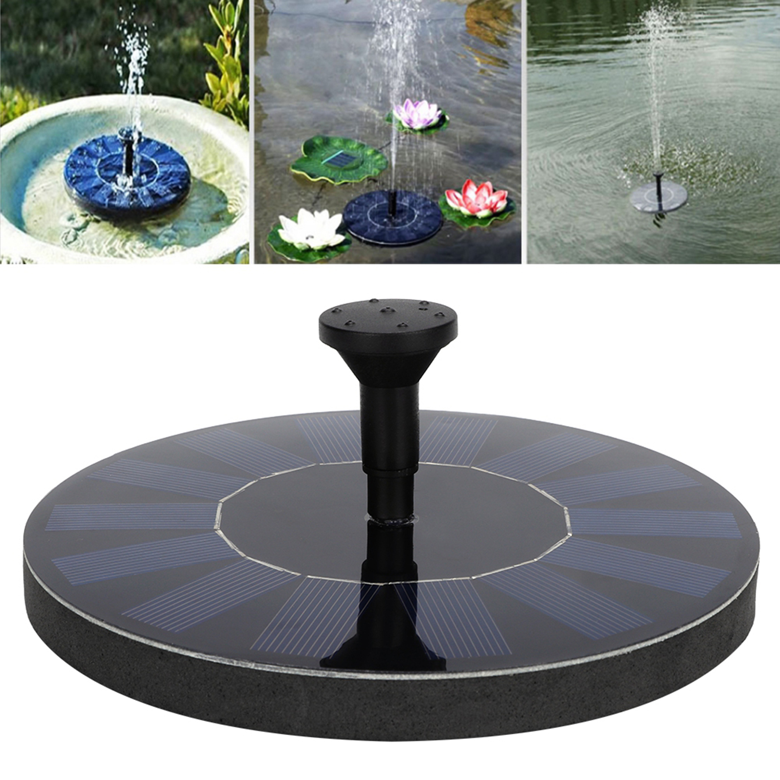 Solarbetriebenes Schwimmendes Vogelbad-wasserbrunnen-set Für Den Außenbereich