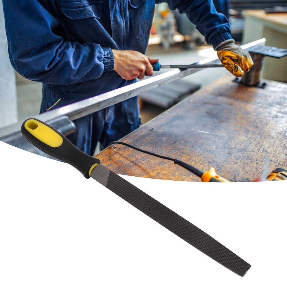 8-zoll-halbrundfeile Aus Stahl Mit Griff Zum Schärfen Und Formen Von Metallprojekten (feile Mit Mittleren Zähnen)