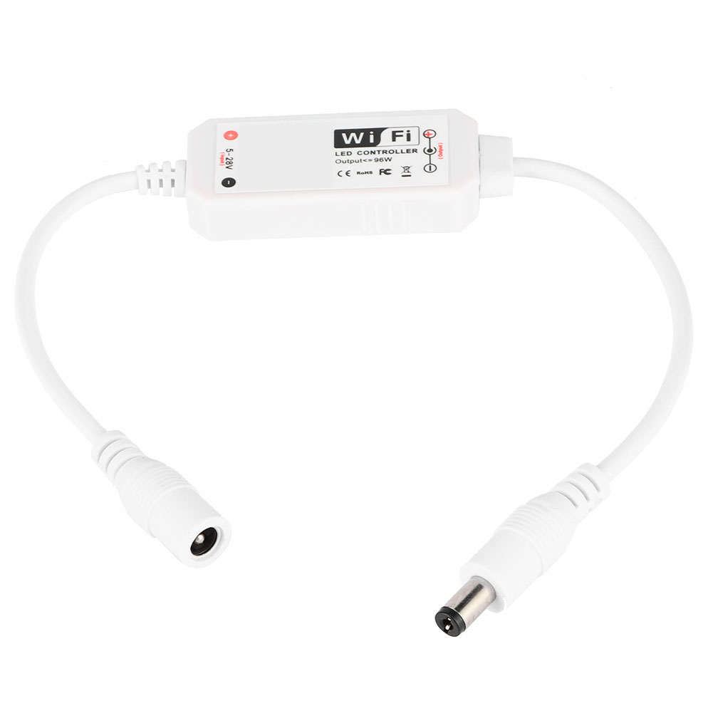 Wlan-controller Für Led-lichtleisten Mit Einfarbiger Sprach- Und Musiksteuerung, Fernbedienung Und Dimmfunktion