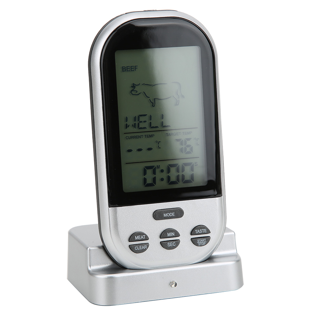 Kabelloses Grillthermometer Mit Sonde Zum Kochen Von Fleisch – Küchenzubehör