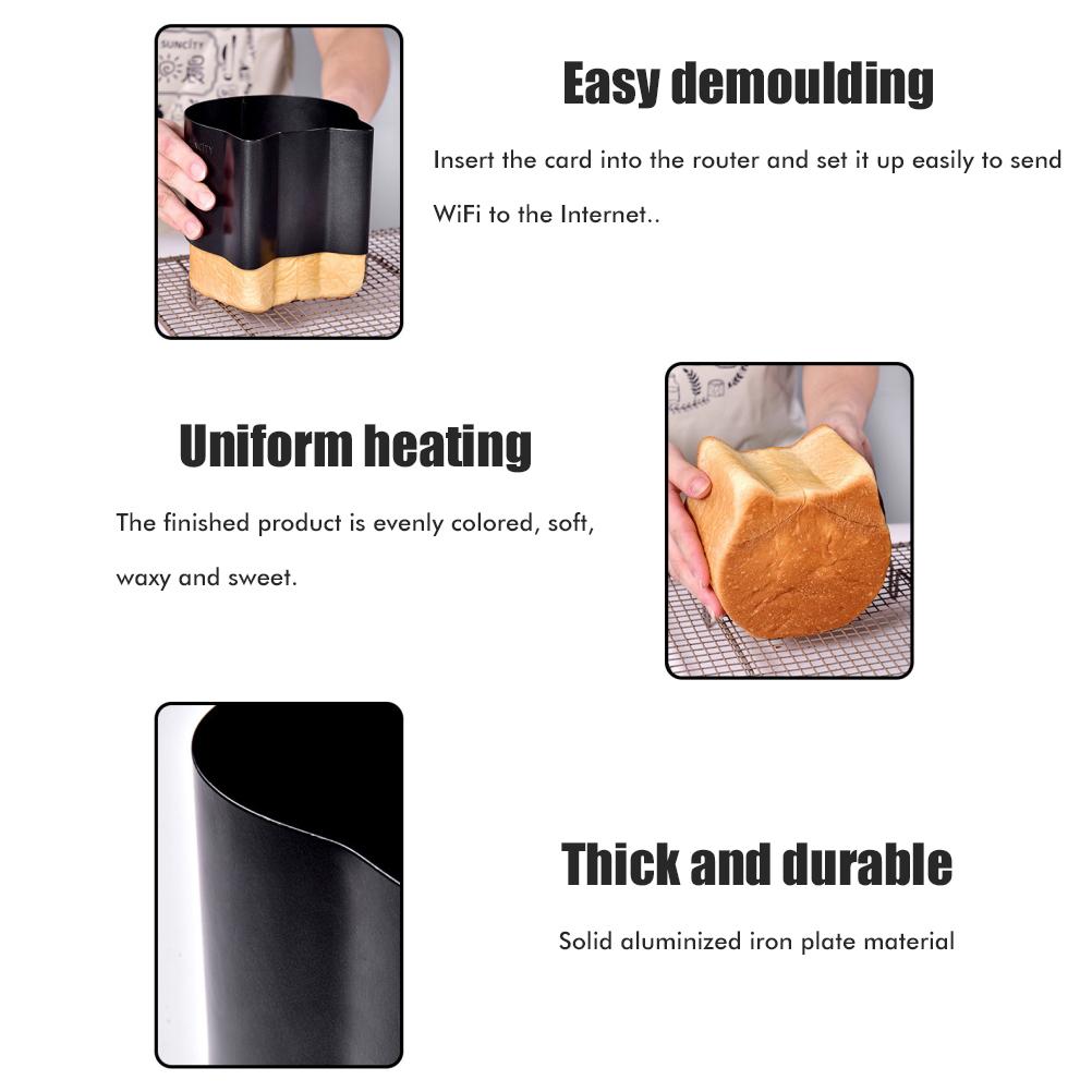 Brotbackformen Aus Aluminisiertem Blech, Antihaftbeschichtet, Niedliche Katzenform, Ideal Zum Backen Von Brot, Kuchen Und Toast.