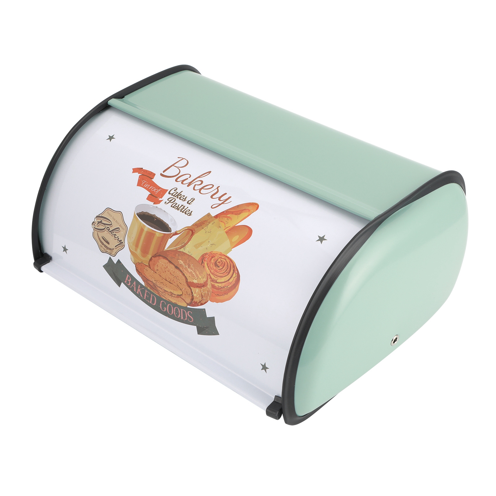 Küchenaufbewahrungsbox Aus Metall Für Brot Und Gebäck, Retro-stil, Großes Fassungsvermögen, Blau