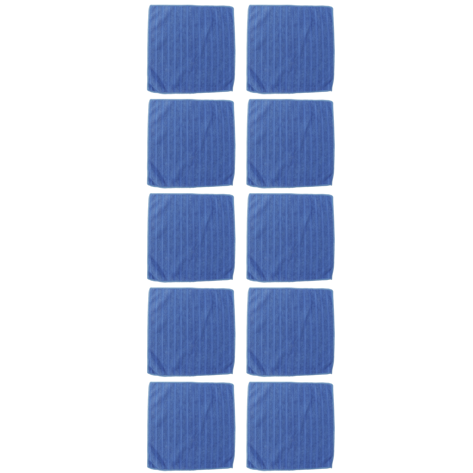 10 Stück Blaue, Quadratische, Weiche Mikrofasertücher Für Die Reinigung Von Haushalt Und Küche