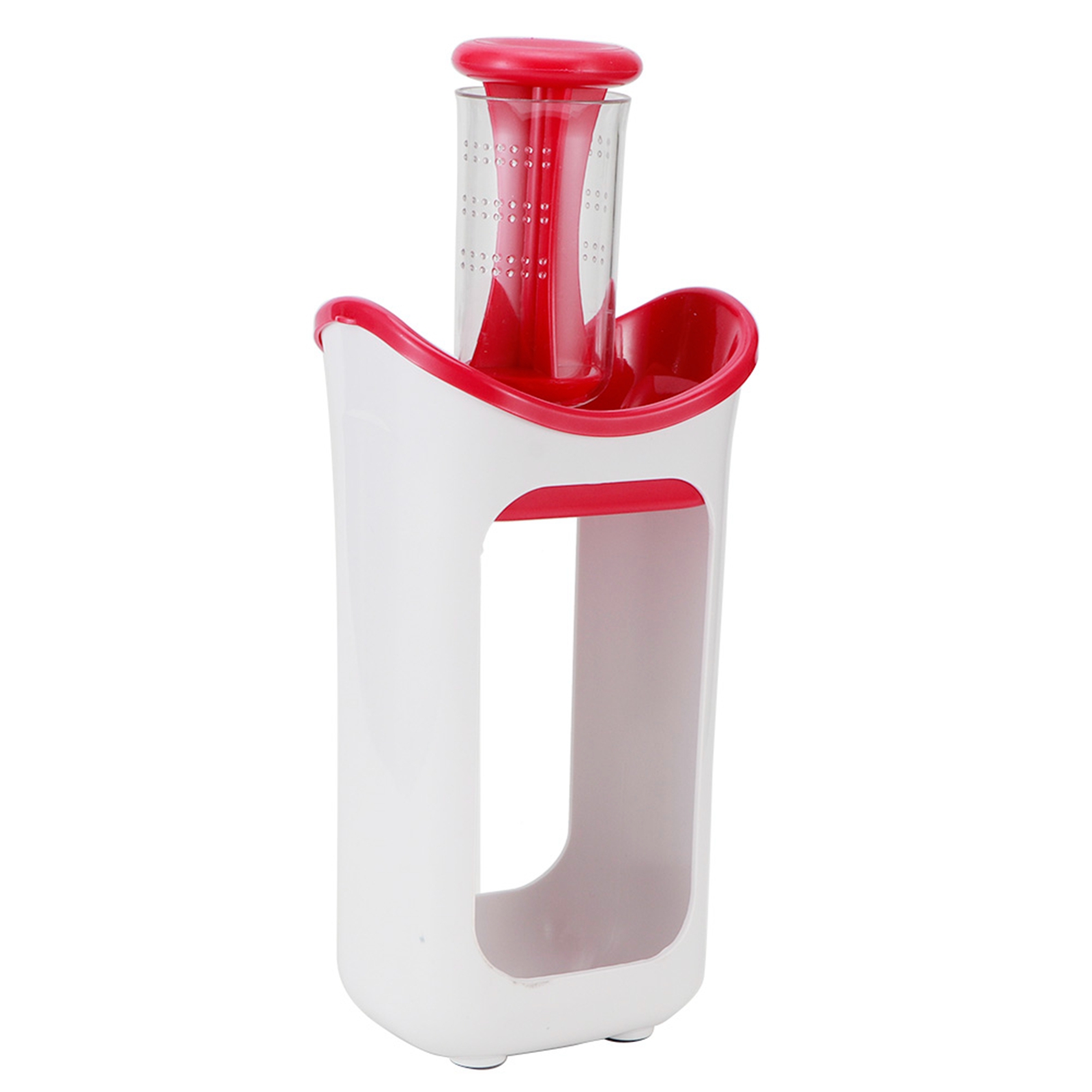 Squeeze Station Press Store System Tragbarer Fruchtpüree-quetschbeutel Für Kinder, Geeignet Für Die Heimische Küche (rosenrot)