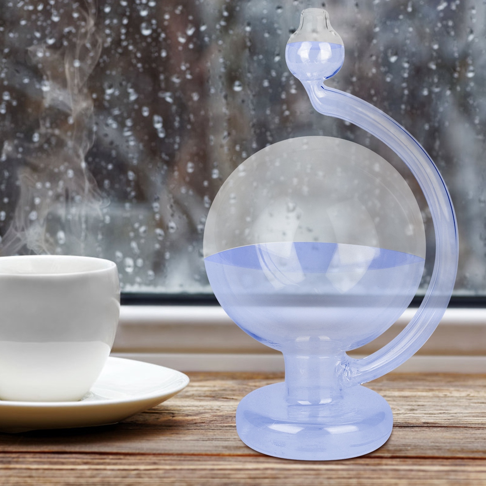 Innovative Wettervorhersage-glasflasche Mit Barometer, Heimdekoration, Blau