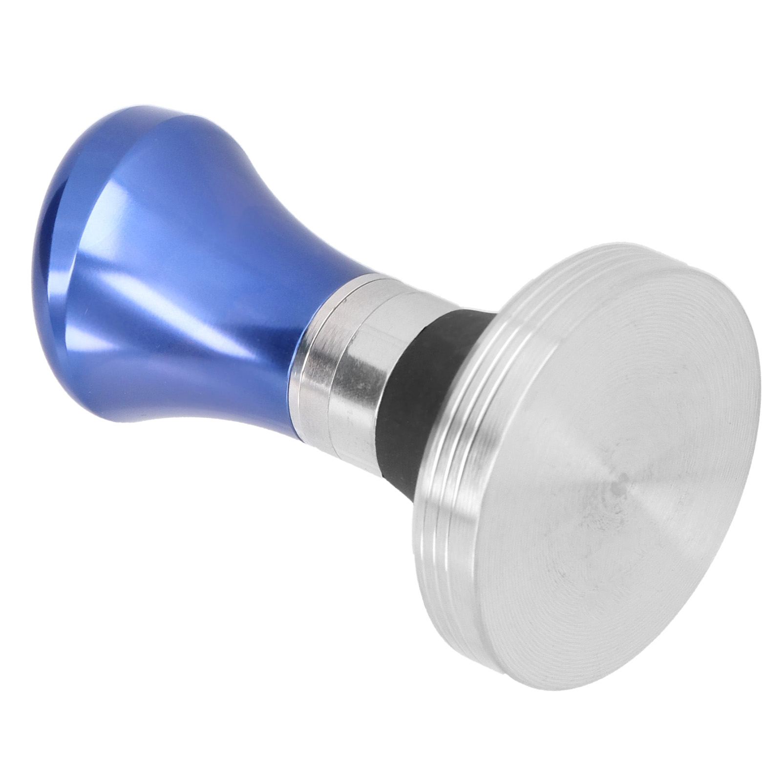 58 Mm Flacher Kaffeetamper Mit Edelstahlfuß, Kaffeepulverhammer, Küchenzubehör, Blau