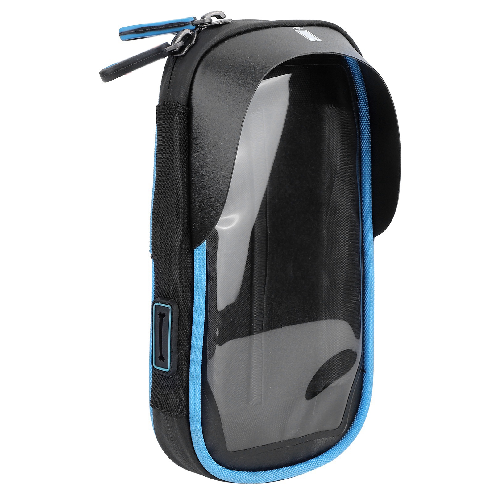 Universelle, Wasserdichte Handyhalterung Für Den Fahrradrahmen, Ständertasche, Fahrradzubehör, Schwarz Und Blau, Softshell, 15 Cm