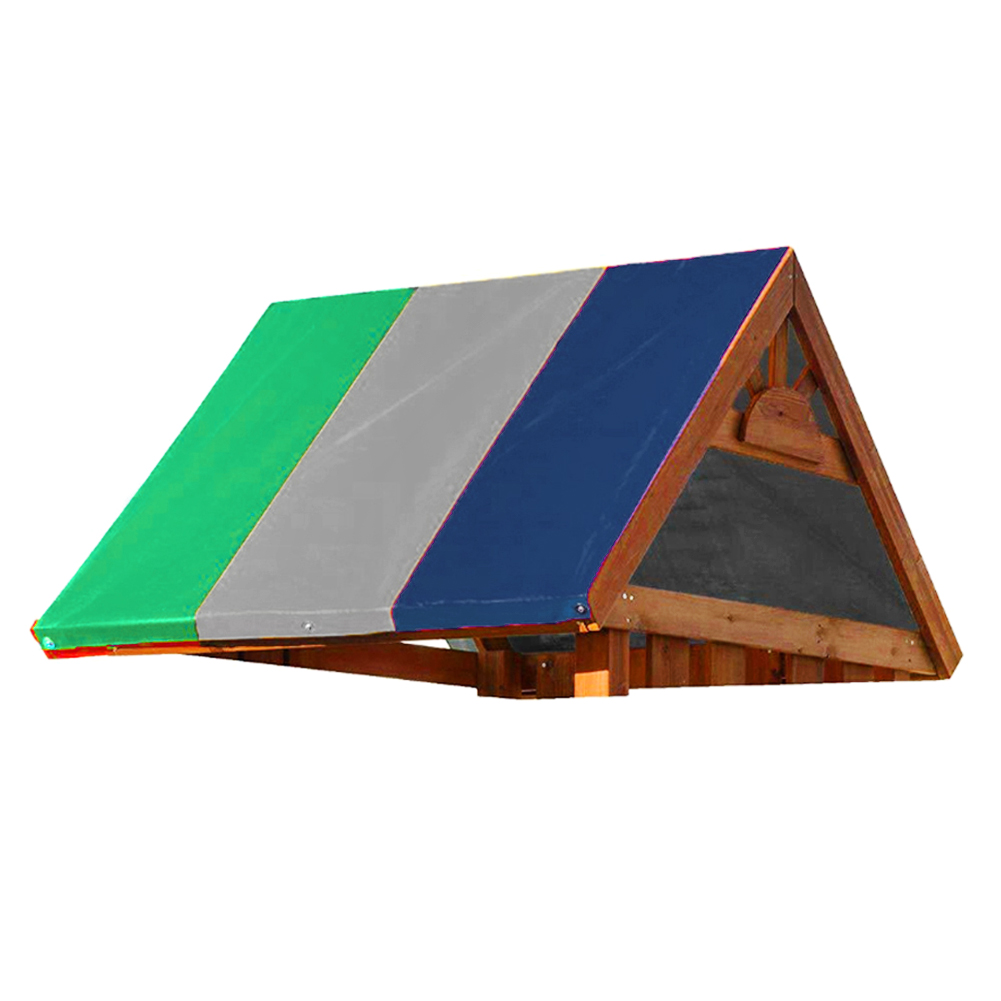 132x226cm 210d Oxford-gewebe Outdoor-gartenmarkise Dachabdeckung Schaukelbaldachin Gartenzubehör (grün Grau Blau)