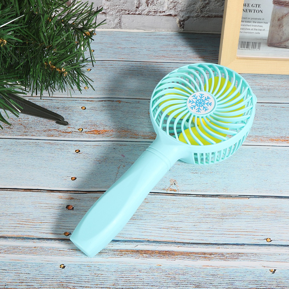 Usb-ventilator Mit Ladefunktion, Tragbarer Mini-ventilator Für Wohnheim, Büro, Outdoor-aktivitäten Und Reisen, Blau