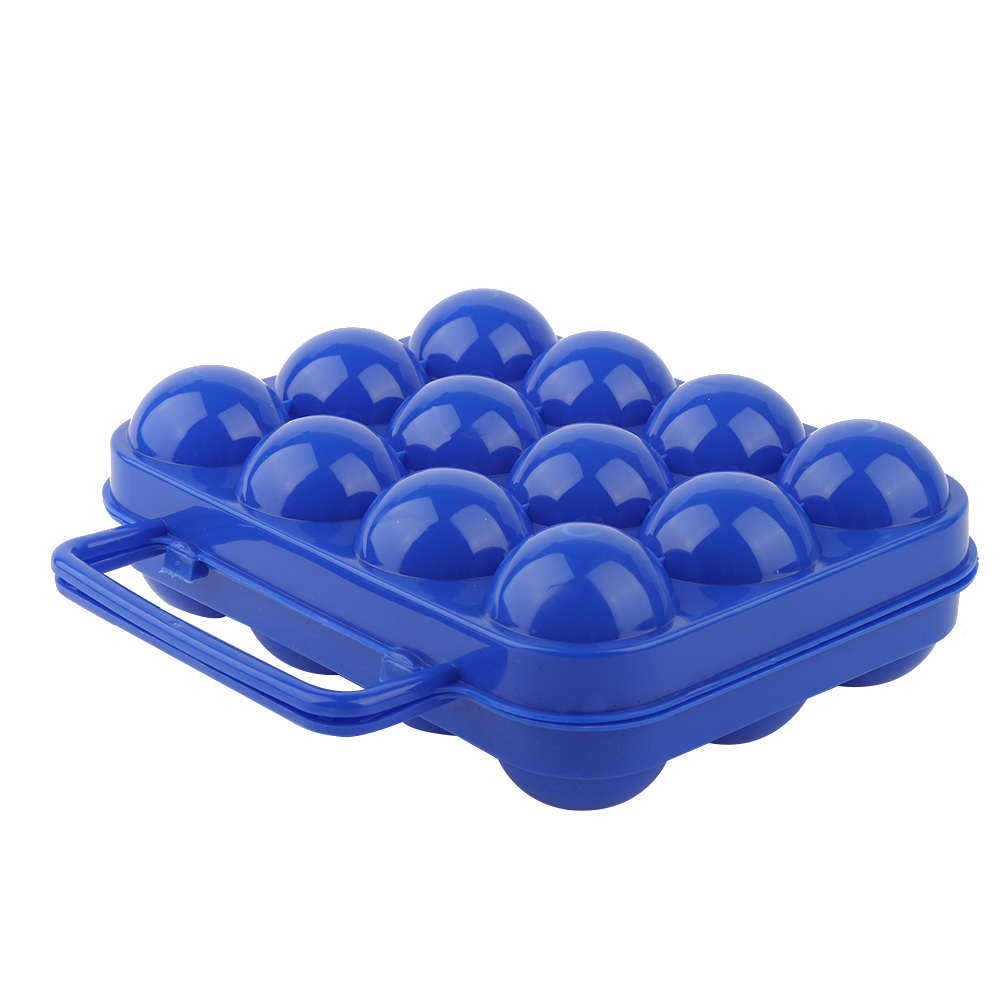 Doppelseitige Eierbox Aus Kunststoff Mit Griff Für 12 Eier (blau)