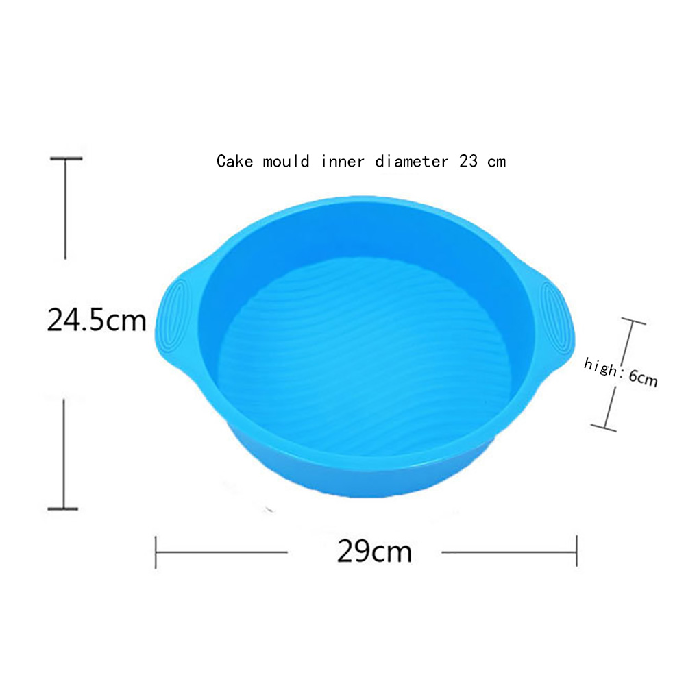11 Zoll Runde Silikon-backform Für Kuchen, Diy-backform (blau)