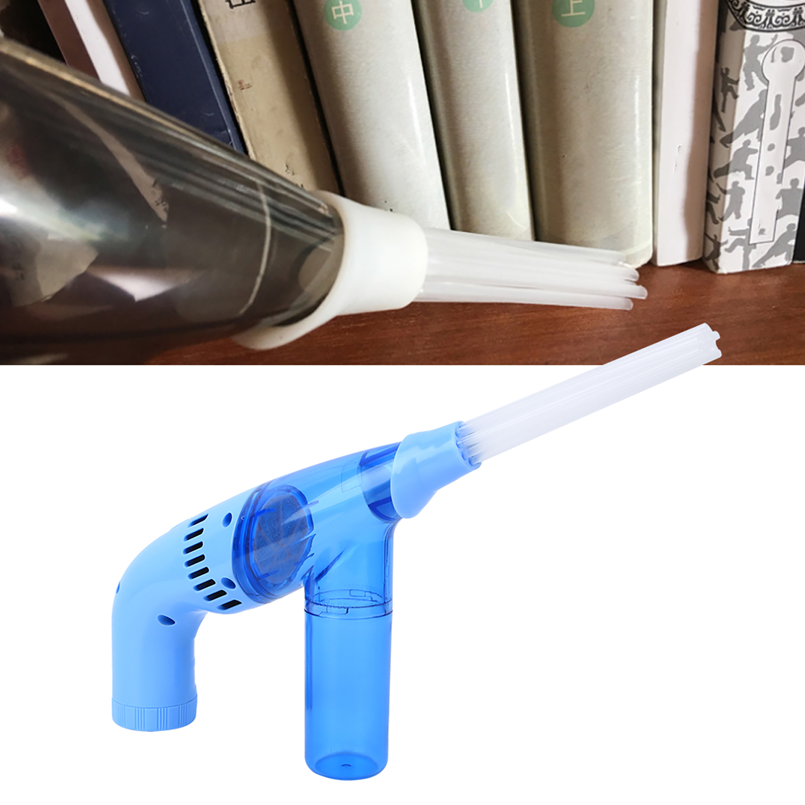 Handstaubsauger, Tragbarer, Kabelloser Staubfänger Für Zuhause Und Büro, Blau