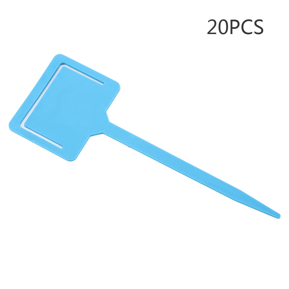 20 Stück Pvc Wasserdichte, Langlebige Gartenpflanzenetiketten, Blumenstecker, Saatgutstecker, Werkzeug, Blau