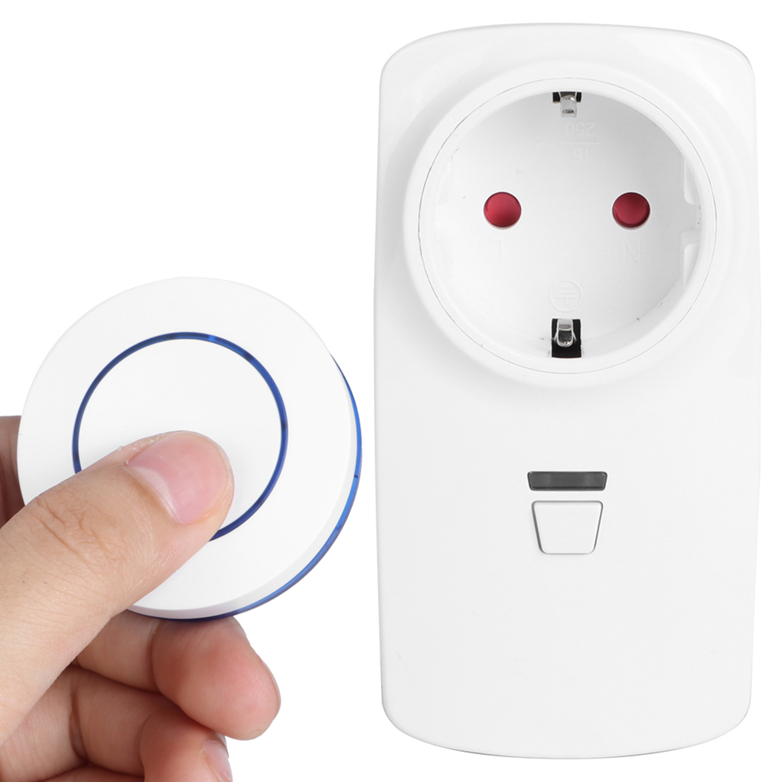 Fernbedienung Für Haushaltsgeräte, 2-wege-steckdose Mit Fernbedienung, Blau, Eu-stecker, 250 V