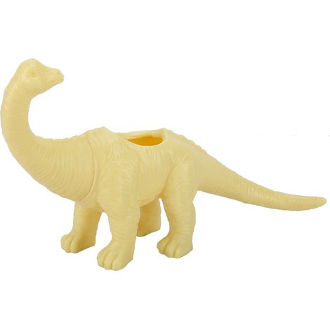 Dinosaurier-tierblumentopf, Kaktus-sukkulenten-pflanztopf, Gartendekoration (gelb)