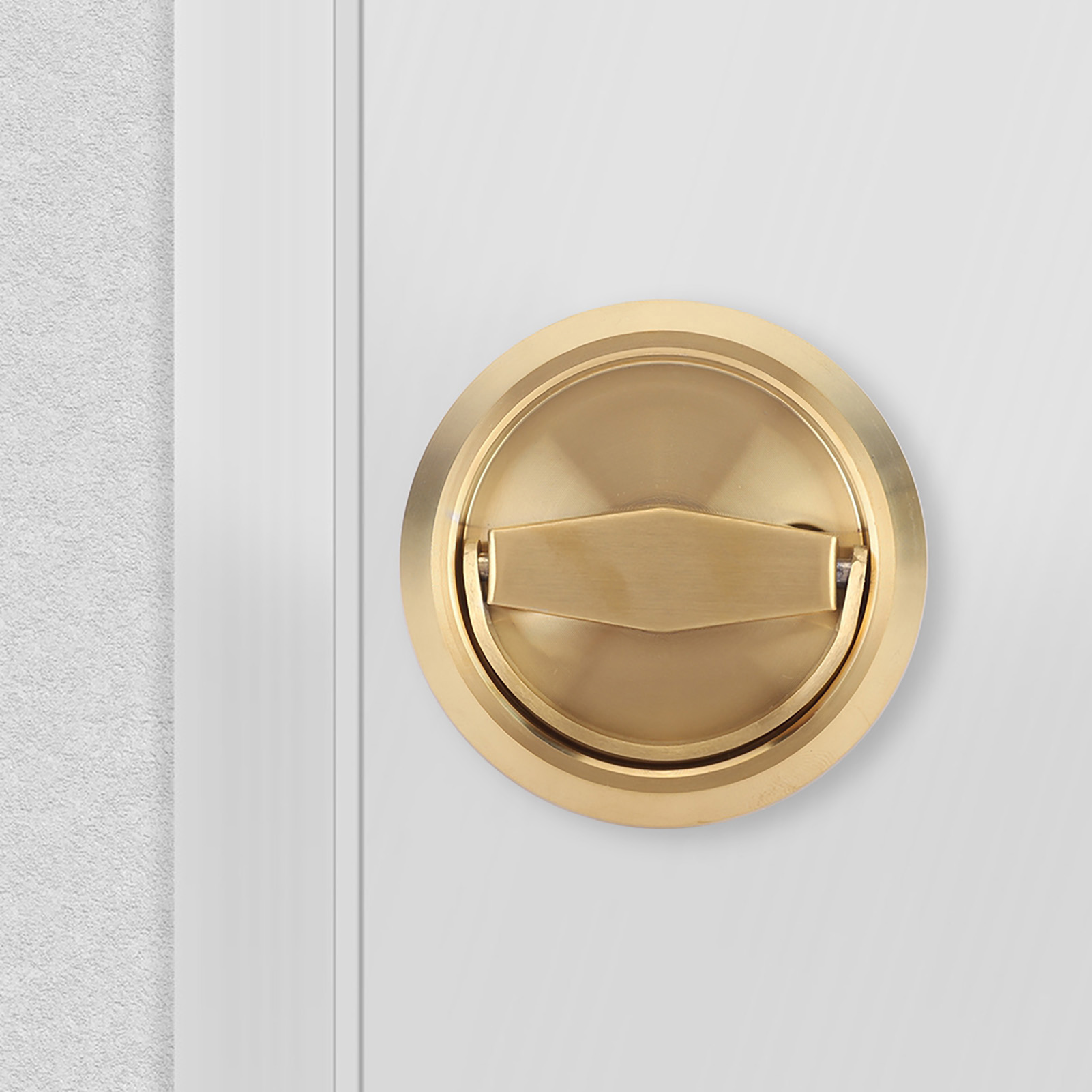 Türschloss Aus Edelstahl Mit Griff Und Zugring Für Schrank-, Schubladen- Und Kleiderschranktüren, Gold
