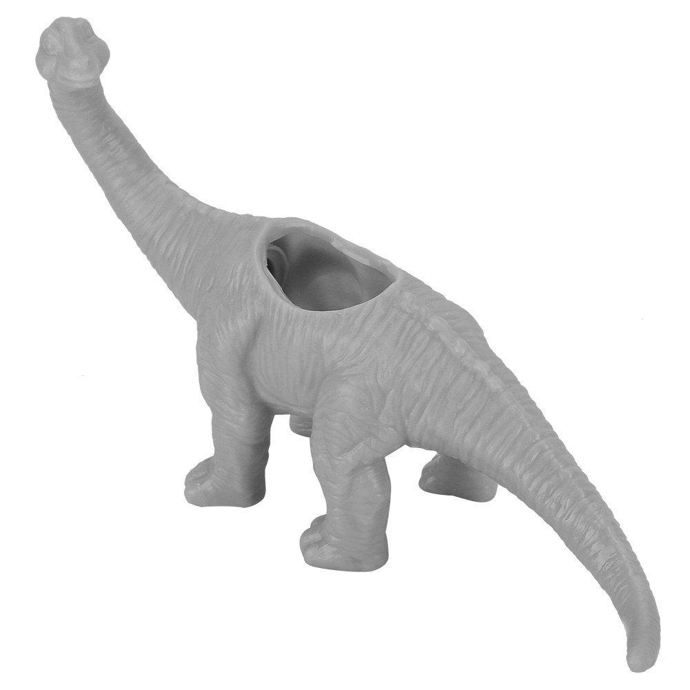 Dinosaurier-tierblumentopf, Kaktus-sukkulenten-pflanztopf, Gartendekoration (grau)