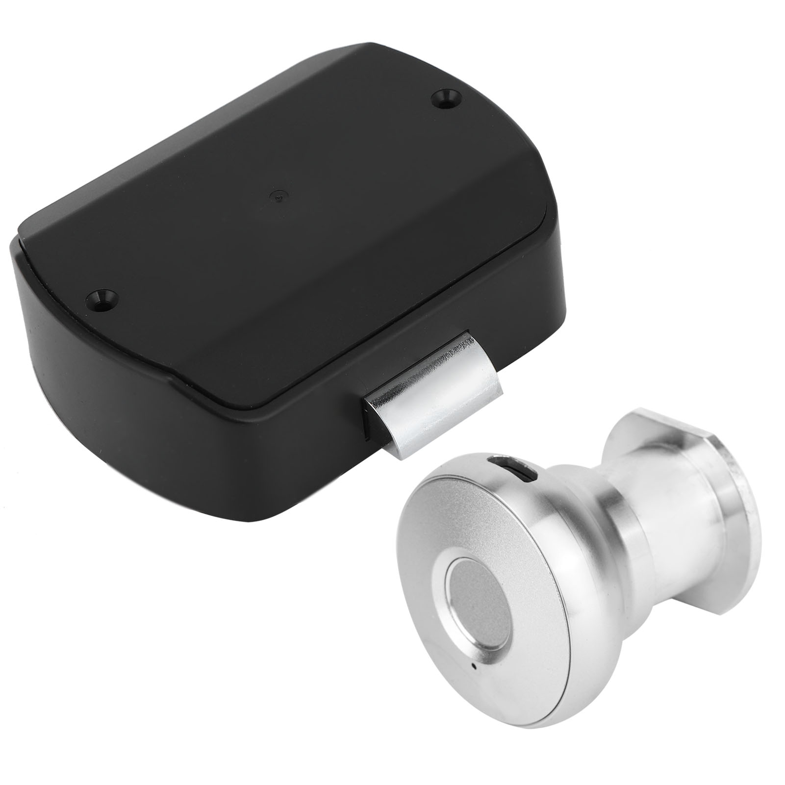 Schubladenschloss Mit Fingerabdrucksensor Aus Aluminiumlegierung, Schlüssellos, Für Möbel, Schränke Und Kleiderschränke, Geeignet Für Zuhause Und Büro, Silber