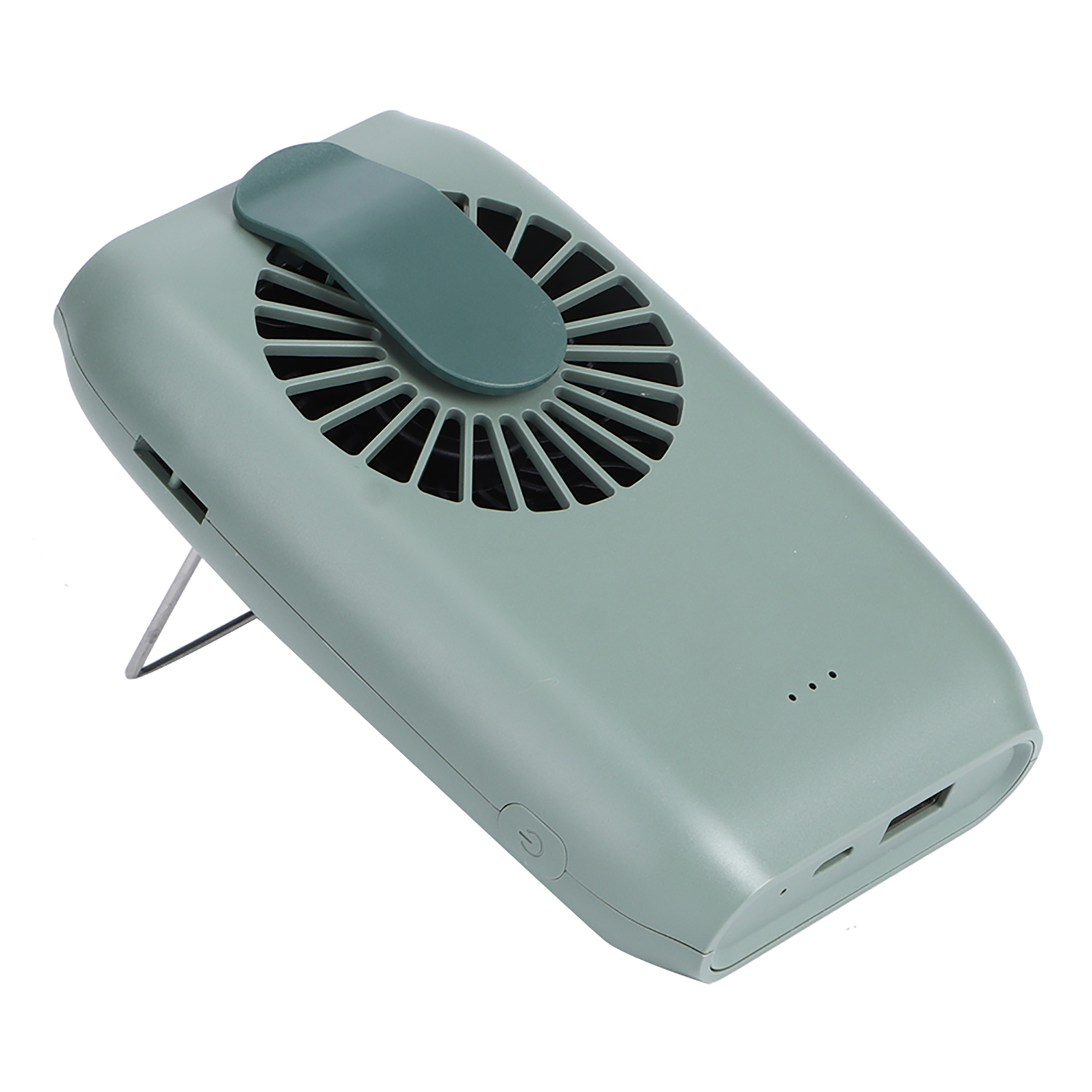 5v Usb-betriebener Tragbarer Mini-ventilator Zum Umhängen, Für Handgelenk Oder Schreibtisch, Geeignet Für Zuhause, Outdoor Und Sport (grün)