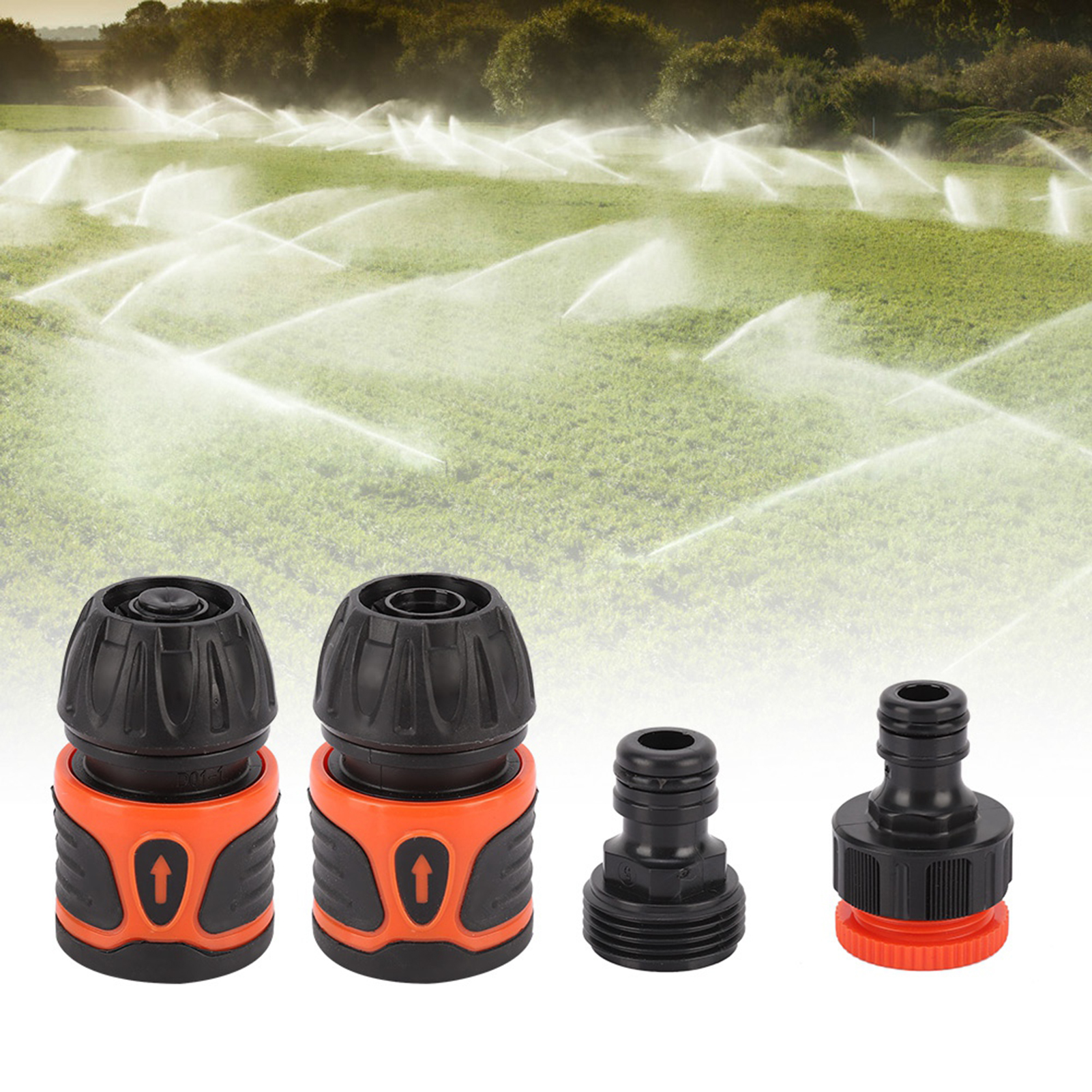 4-teiliges Schnellkupplungs-set Für Gartenschläuche, Wasserrohradapter-set, Zubehör Für Den Haus- Und Gartenbereich Für 1/2-zoll-schläuche