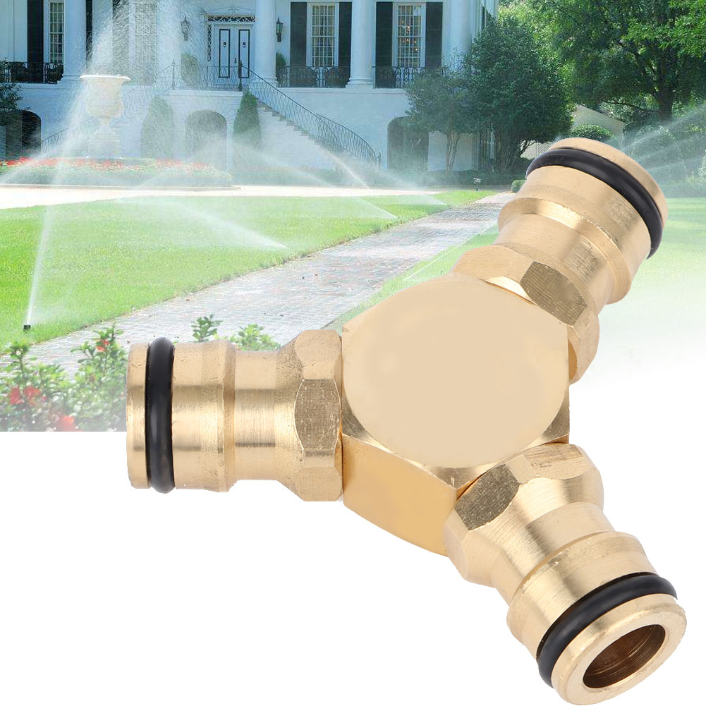 Schnellkupplungs-t-stück Aus Messing, Schlauchverbinder, Wasserrohradapter Für Haus Und Garten